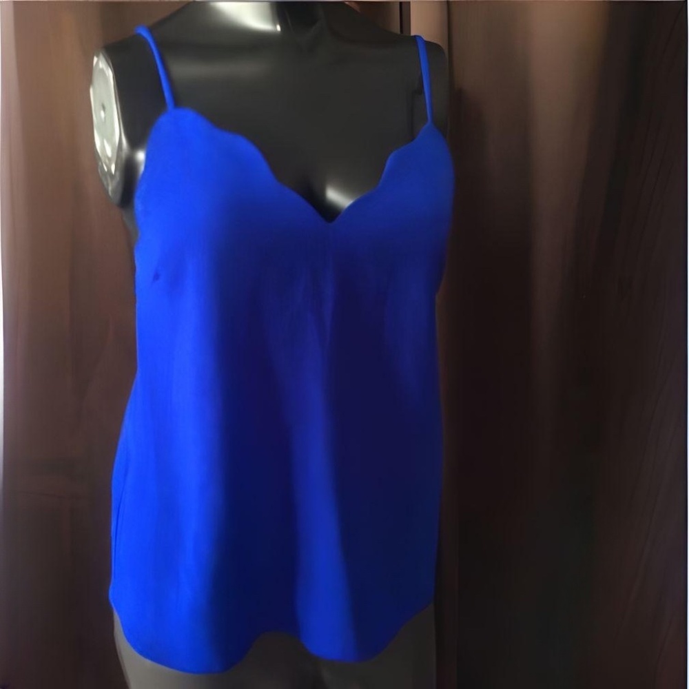 Monteau Los Angeles blue tank top, size S